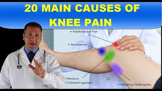 20 MAIN CAUSES OF KNEE PAIN [upl. by Aryamo]