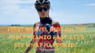 First Gravel Ride On The Ridley Kanzo Fast Lets See What Happened [upl. by Atnwahsal]