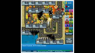 Bloons TD 4 500000  1000000 money NO SUPERMONKEY [upl. by Tterraj175]