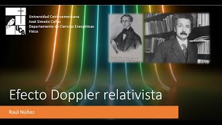 Efecto Doppler relativista [upl. by Einnaj]