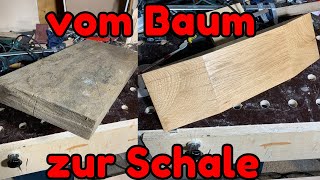 diy schale holz selber bauen [upl. by Kcirdor]