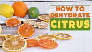 How to Dehydrate Citrus Limes Lemons Oranges Grapefruit and more Drying citrus for the pantry [upl. by Criswell]