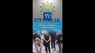 Xinhua News  G7 summit opens amid protests [upl. by Amethyst]