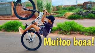 O PRIMEIRO TREINO DELE NA BIKE NOVA [upl. by Krid]