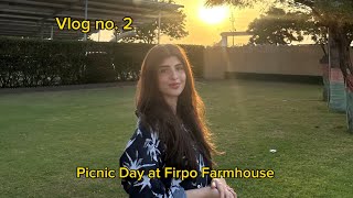 Second Vlog  Picnic at Firpo Farmhouse🥳  Maham Sohail [upl. by Mallis]