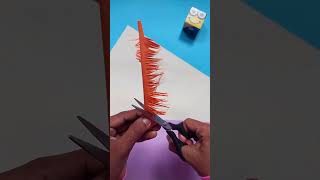 How to Make a Paper Feather  Easy DIY Feather Craft Tutorial [upl. by Hehre210]