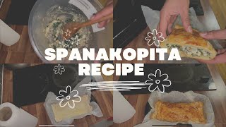 SPANAKOPITA RECIPE  WITH PUFF PASTRY FRESH SPINACH [upl. by Godewyn474]