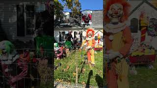 Tilson street clown house fun house halloween spookydecor trickortreat fyp clown circus [upl. by Ezar]