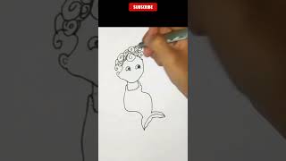 Easy Mermaid Drawing KidFriendly StepbyStep Guide [upl. by Anoli966]