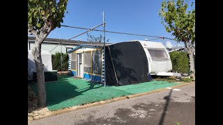 Touring Caravan amp Awning For Sale On Camping Benisol Campsite In Benidorm  £14000 [upl. by Ryann]