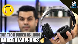 Top Tech  Top Tech Wired Headphones Under Rs 1000  Budget Shopping [upl. by Beutler]