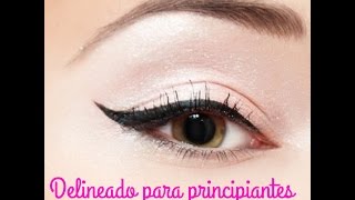 COMO DELINEAR LOS OJOS PARA PRINCIPIANTES [upl. by Nahgiem]