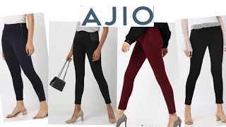 AJIO JEGGINGS HAUL 2020  Affordable Jeggings  Which jegging to buy [upl. by Lander]