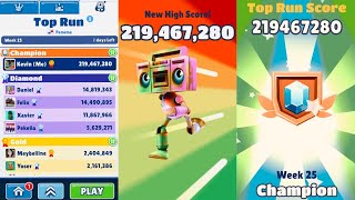 Over 200 Million Points on Subway Surfers No Hacks or Cheats [upl. by Euqinue]