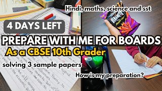 prepare with me4 days before boards solved 3 sample papers and morestudy [upl. by Samuel]