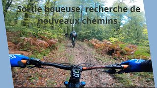 Sortie VTT d’automnerecherche de nouveaux singletrack mudriding mtb adventuremode [upl. by Raouf]