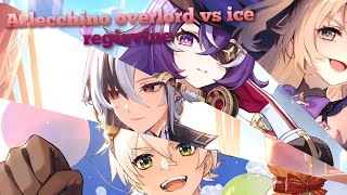 Genshin Impact Arlecchino overlord vs ice regisvine [upl. by Eulalee582]