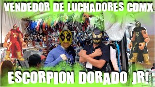 El mejor Puesto de LUCHADORES DE PLASTICO esta en TLAHUAC CDMX Escorpion Dorado jr MUCHA MAS LUCHA [upl. by Eednas]