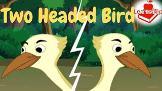 TwoHeaded Bird Story  moral stories in english  cartoon [upl. by Darrelle]