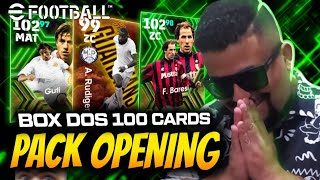 ðŸ’¸ PACK OPENING BOX DOS 100 JOGADORES  10 GIROS DEU BOM NO EFOOTBALL [upl. by Ranique]