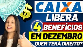 💸 PODE COMEMORAR CAIXA libera BOLSA FAMÍLIA  3 BENEFÍCIOS em DEZEMBRO – VEJA QUEM RECEBE [upl. by Ecidnac334]