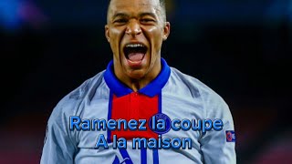 Mbappe song ramenez la coupe a la maison 1 hour not copyright [upl. by Flaherty]