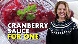 Easy Cranberry Sauce For One  Classic Homemade Recipe [upl. by Sukramed]