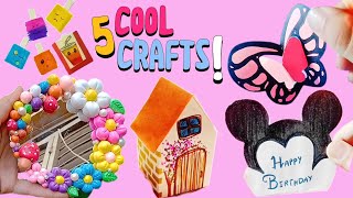 5 cool craft ideas 💡😲  Easy paper crafts in just few minutes 💯 [upl. by Richardson]