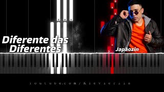 Diferente das Diferentes Japãozin Piano Tutorial Fácil Teclado Cover Como tocar [upl. by Blood]