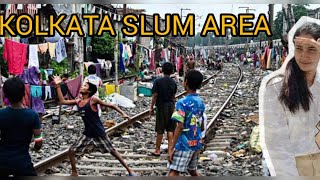 Trainline slum areas  Kolkata [upl. by Anelyak690]