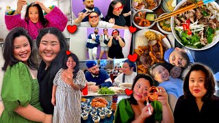 VLOG celebrating an engagement weekend at moms house eating w besties the biggest dollar tree [upl. by Ellertnom]