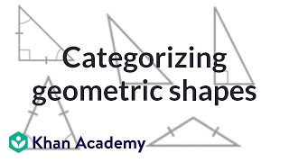 Categorizing geometric shapes practice examples  4th grade  Khan Academy [upl. by Achilles]