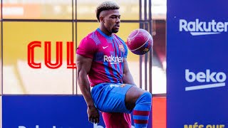 ADAMA TRAORÉS FIRST TOUCHES AS A BARÇA PLAYER IN HIS OFFICIAL PRESENTATION ⚽💙❤️ [upl. by Moulton]