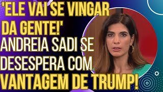 CHORADEIRA NA GLOBONEWS blogueira se desespera com vantagem de Trump e diz quotEle vai se vingarquot [upl. by Franny]