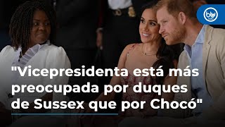 quotLa vicepresidenta está más preocupada por los duques de Sussex que por Chocóquot Aurelio Suárez [upl. by Lohcin]