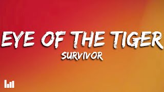 Survivor  Eye Of The Tiger Lyrics [upl. by Nylteak]