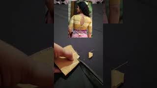 boat neck blouse designs tricks ytshorts [upl. by Scholz]