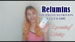 Relumins Gluta1000 First Impressions Review [upl. by Cheng]