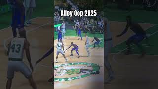 Porzingis alley oop nba nba2k25 basketball shorts [upl. by Leiad]