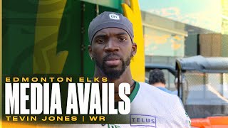 Finding a Home in Edmonton  WR Tevin Jones  2024 MEDIA AVAILS  240905 [upl. by Babita]