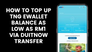 How to Top Up TNG eWallet Balance as Low as RM1 Via DuitNow Transfer Using RHB Mobile Banking App [upl. by Anilev359]