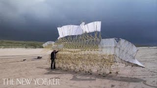 Theo Jansen’s WindPowered Sculptures  The New Yorker [upl. by Champ996]