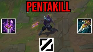 PYKE MID PENTAKILL IN CHALLENGER [upl. by Reisman]