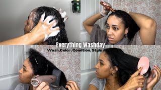 Relaxed Hair Maintenance  Everything Washday [upl. by Subocaj]