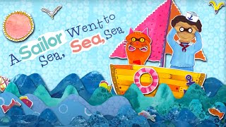 A Sailor Went to Sea Sea Sea 🌊  Animated Simple Song for Kids [upl. by Mellisa150]