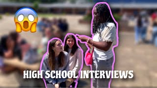 INTERVIEWING PEOPLE AT MY HIGH SCHOOL part 3  Joleen Griffith [upl. by Adrahs]