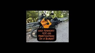 Kawasaki KLR 650 Modifications On Budget [upl. by Ilrebmyk]