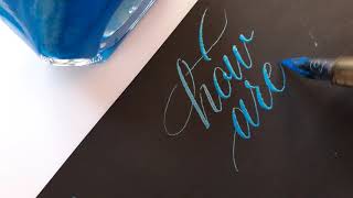 Calligraphy handwriting  Copperplate [upl. by Alaet813]