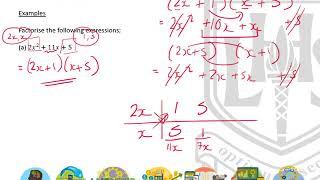 LHS N5 Mathematics  Brackets and Factorising 5  Factorising Trinomials Greater than 1 [upl. by Orecul259]