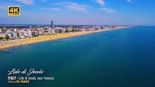 4K  Lido di Jesolo by Drone  Italy [upl. by Benjy]